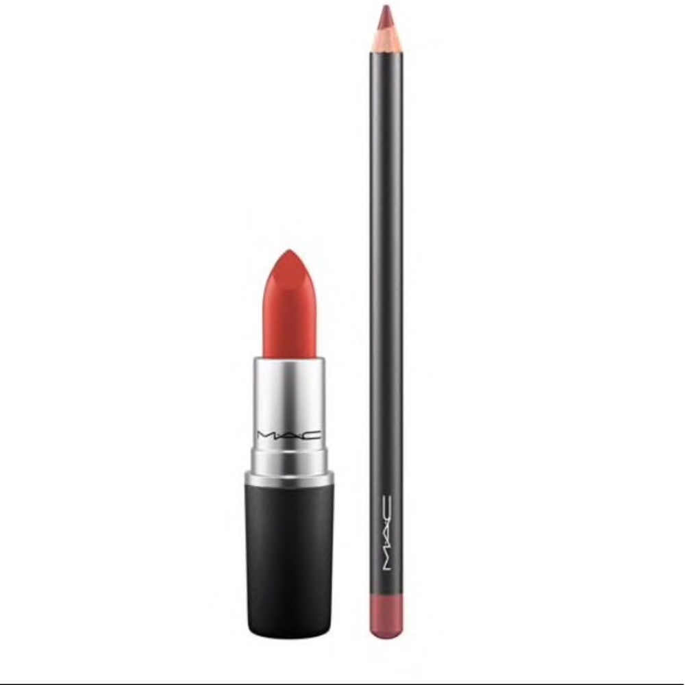 MAC Lip Duo - Red Chili/ Auburn used once!